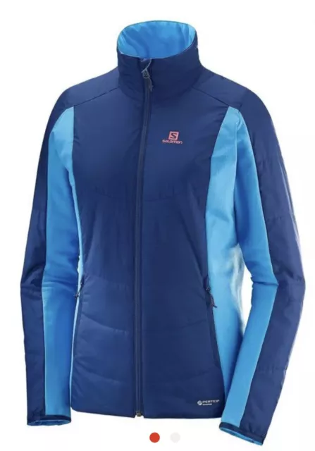 Salomon Damenjacke Drifter Mid Jkt Blau Gr. S Damen Primaloft 2