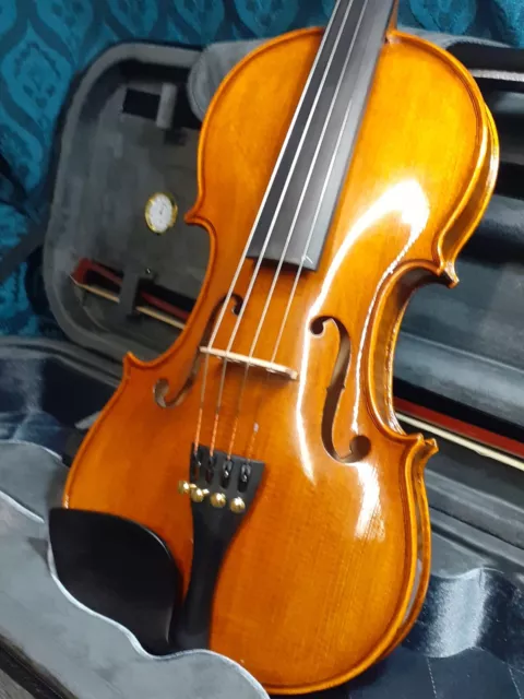 Intermediate Violin 4/4 #04 (LOFT) finer finish better bow beautiful oblong case