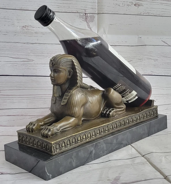 SUMMIT COLLECTION 7 Inch Egyptian Sphinx Statue, Cold Cast Bronze, Multicolored, Model SS-Y-8445