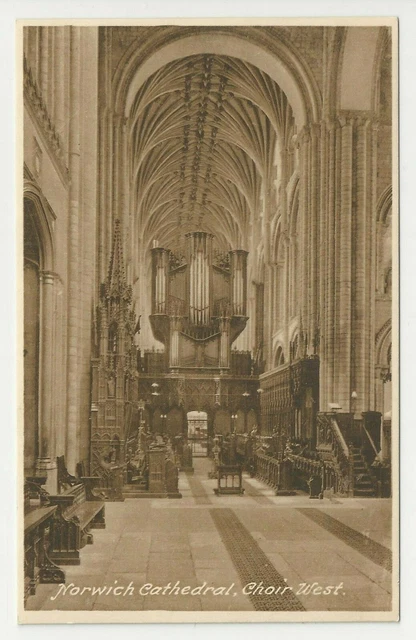 Frith's Series Postcard, Norwich Cathedral, Choir West