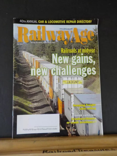 Railway Age 2011 July Railroads at midyear Keeping rolling stock rolling