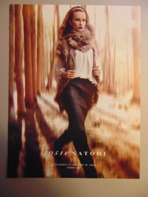 2014 josie NATORI Fashion Woman Outfit vintage art print ad