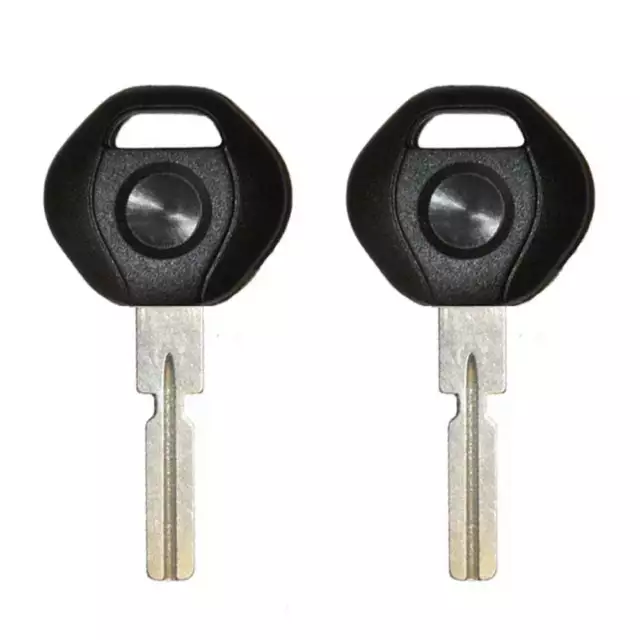 New Uncut Chipped Transponder Key Replacement for BMW ID44 Chip 4 Track (2 Pack)