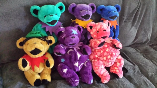 レアFoolish heart;Grateful dead bear Vintage Grateful Dead 7” Bean Bear Plush “Foolish Heart” By