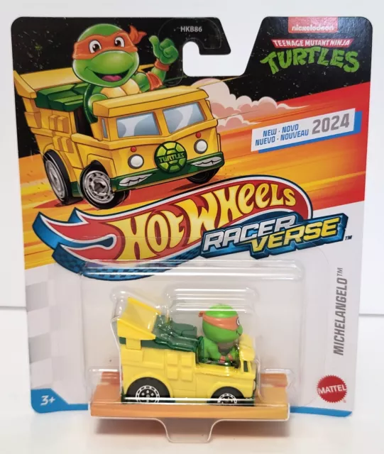 2024 HOT WHEELS Racer Verse TMNT Ninja Turtles MICHAELANGELO 164 Car