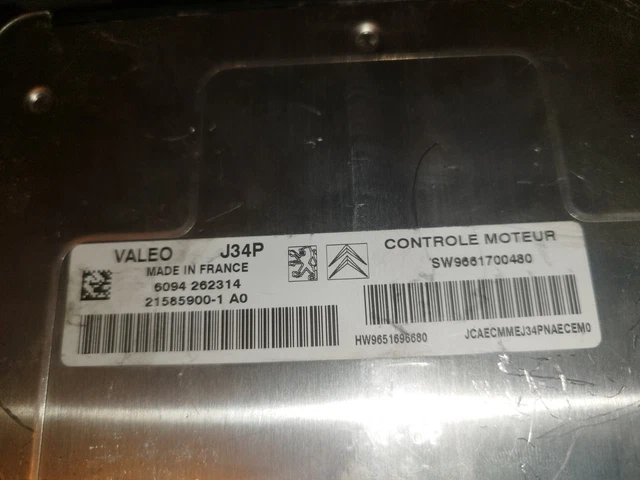 Calculateur Décodé Pour Peugeot 206 1.4i – Référence Valeo – Remanufacturé Comme Neuf
