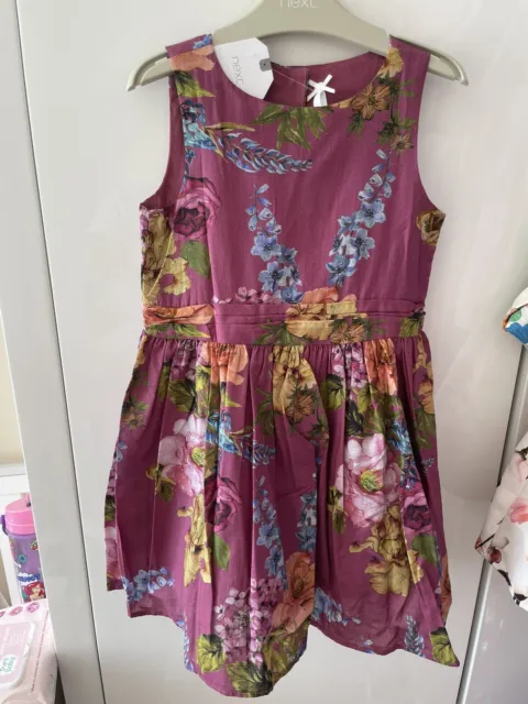 Next Girls Floral Beautiful Party Dress Size 4 Years Height 104 cm Brand New