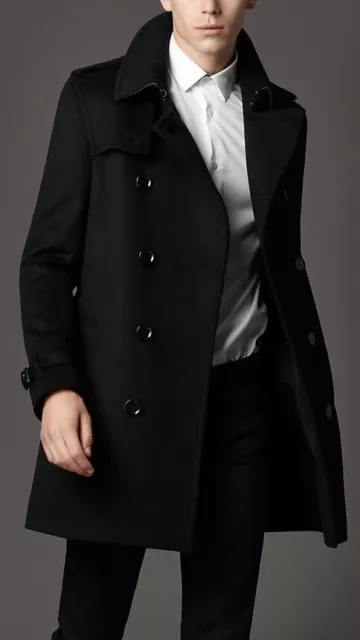 Used burberry online trench coat mens