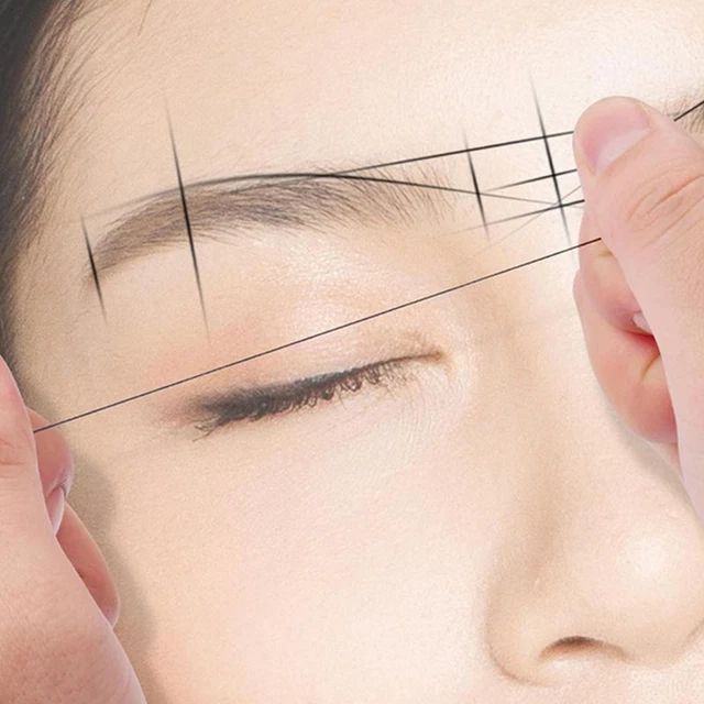 Tattoo Thread Eyebrow Marker, Marking Line 10/15M Eyebrow Line Ruler Marker M7U5