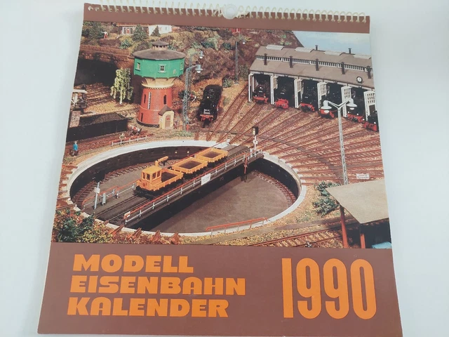 KALENDER BILD UND Heimat Modelleisenbahnkalender komplett 1990 B17098