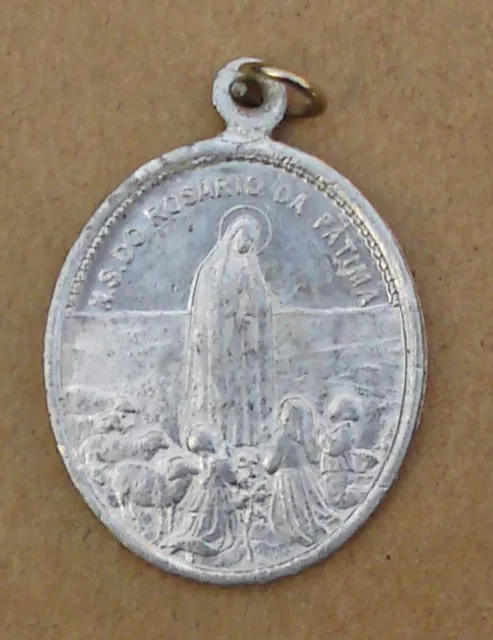 Altes Pilger Medaillon - Rosario da Fatima - Wallfahrtsort Fatima (AJ80)