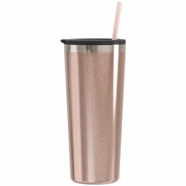 Rose Gold Tumbler 22 oz Vacuum Insulated Travel Mug 18/8 Stainless Steel Tumbler