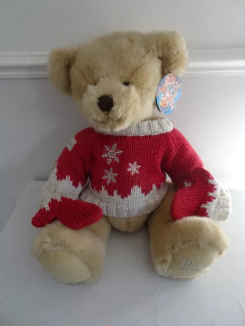 Harrods Christmas Bear 2008 ( Oscar )  complete with original tag and mittens
