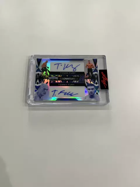 Leaf Vibrance Signatures 2 Auto Tyson Fury / Tommy Fury Card Vs2-19 5/15