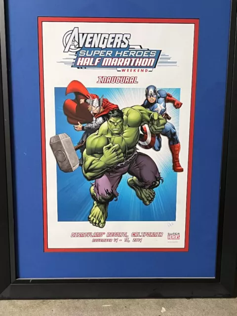 Run Disney Avengers Poster 2014, 97 of 250 made Inaugural poster AVENGERS SUPER