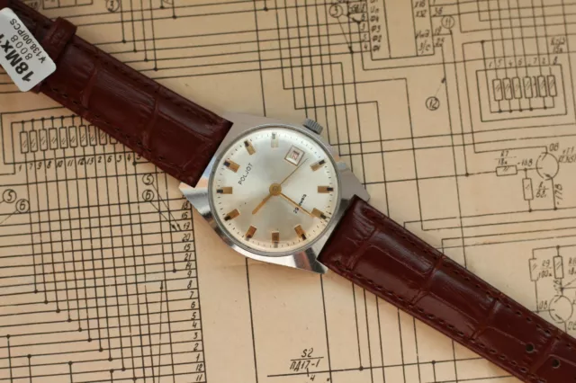 Poljot de Luxe automatic vintage watch USSR Soviet Wristwatch 29 jewels