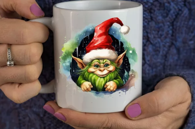 Lustiges Weihnachts Gesicht Tasse Geschenk Kaffeetasse