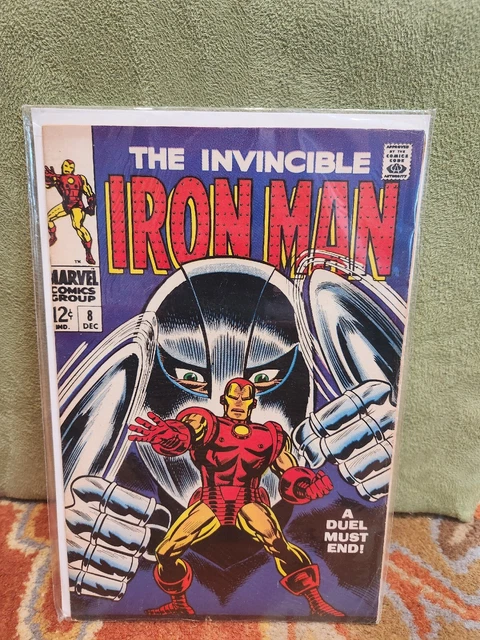 Invincible Iron Man #8  1968  Goodwin Story, Tuska Art Gladiator & Count Nefaria