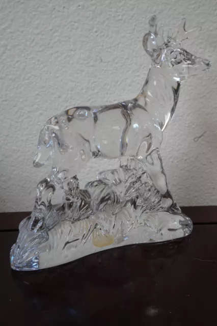 Princess House Wonders of the Wild 24% Lead Crystal Glass Deer Figurine Germany