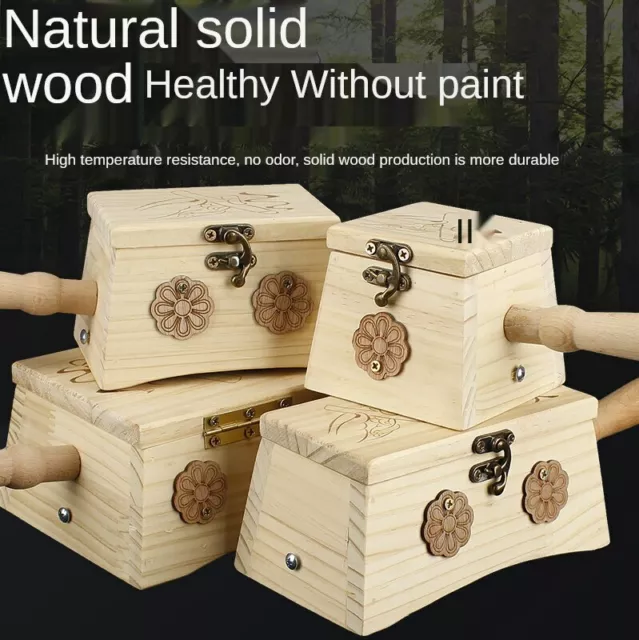 Wooden Moxibustion Box Portable Moxa Column Wormwood Fumigation Massage Tool 艾灸