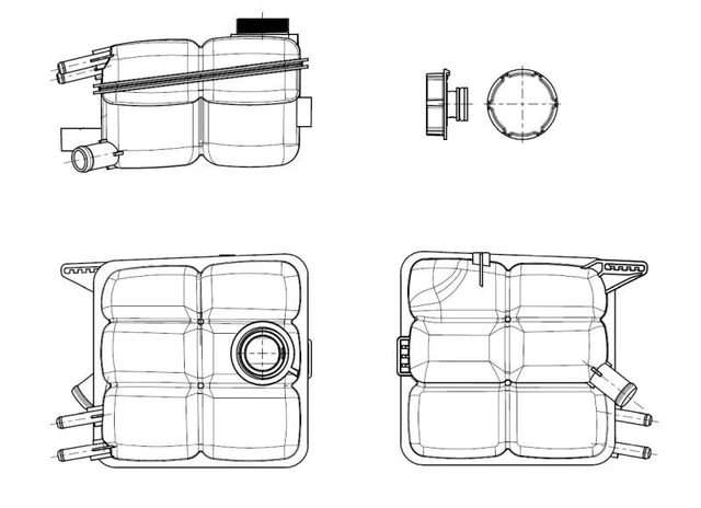 3RG INDUSTRIAL Wasserschlauch - OEM 1J0121087D Kühlmittel Schlauch