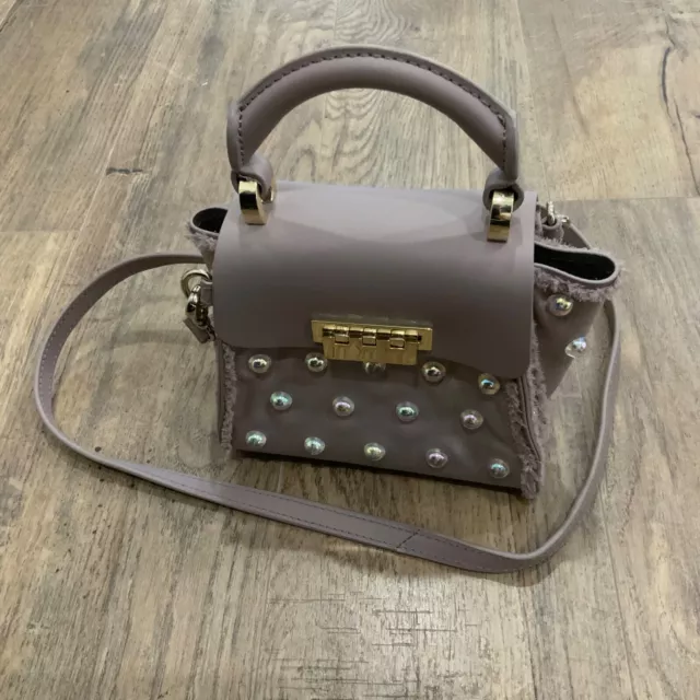 ZAC by ZAC POSEN EARTHA SHOULDER BAG PURSE w DETACHABLE STRAP in TAUPE COLOR