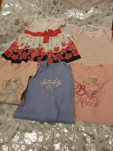 Bundle of Baby Girls Clothes - 6-9 months - Disney, George and others