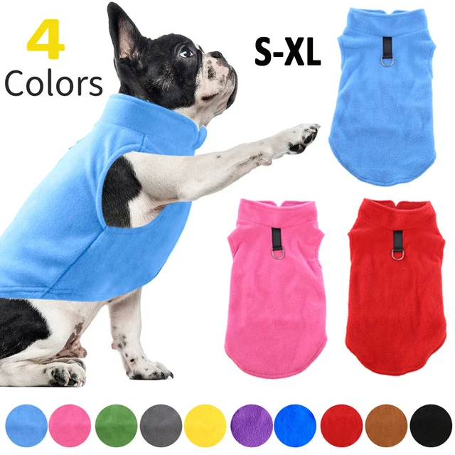 Pet Dog Warm Coat Fleece Jacket Jumper Sweater Winter Clothes Puppy Vest UK