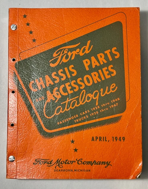 FORD CHASSIS PARTS Accessories Catalogue 1949 Car Truck Research