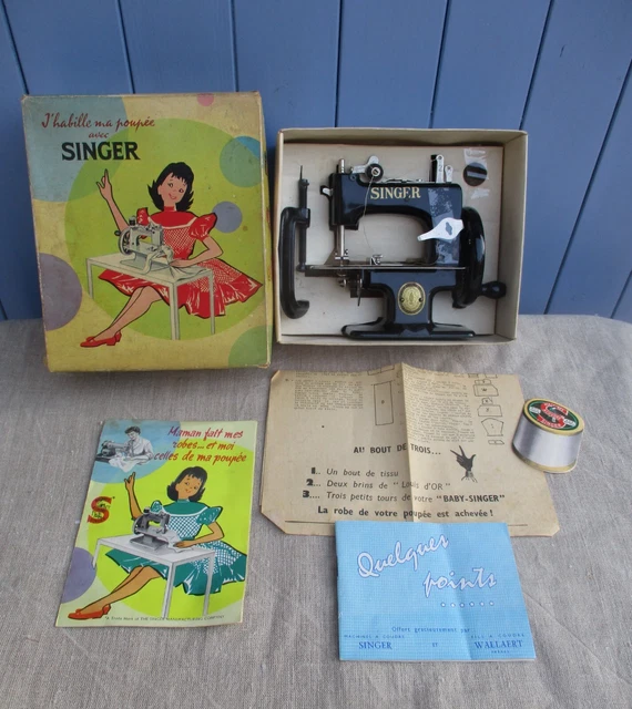 Jouet Ancien Machine à Coudre Singer Zigzag - Vintage, Occasion