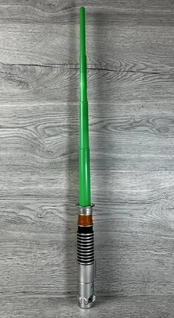 Star Wars Luke Skywalker Lightsaber Green Hasbro 2015 Flick Out Cosplay Toy