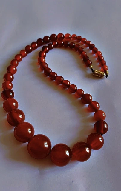 Collier En Ambre Authentique - Ancien Ou Vintage - Bijou Naturel