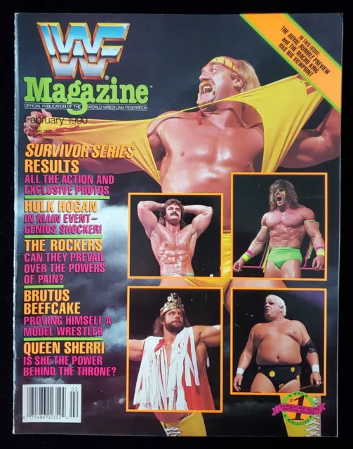 WWF World Wrestling Federation WWE Magazine February 1990 Survivor Series w/CAT