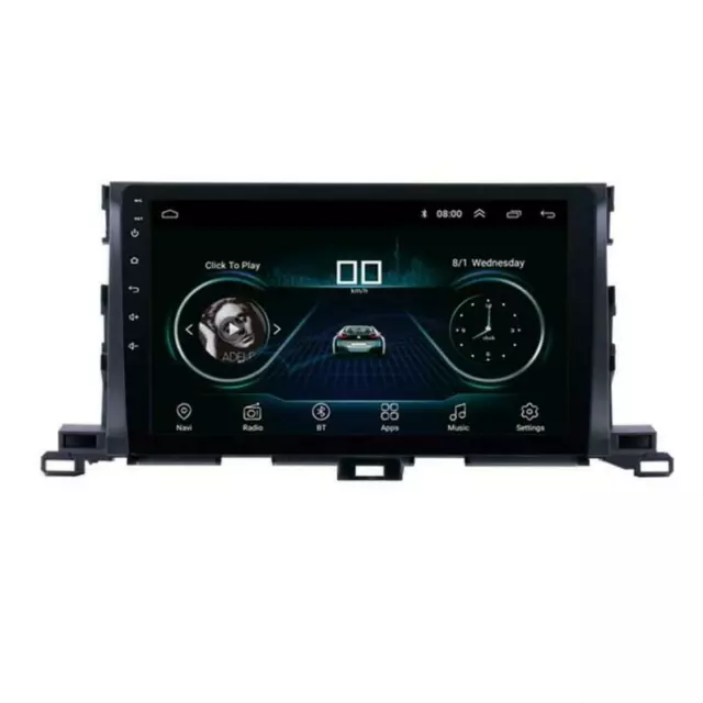 2 + 32GB Car Stereo Radio GPS 10.1'' Android 9.1 For Toyota Highlander 2015-2019