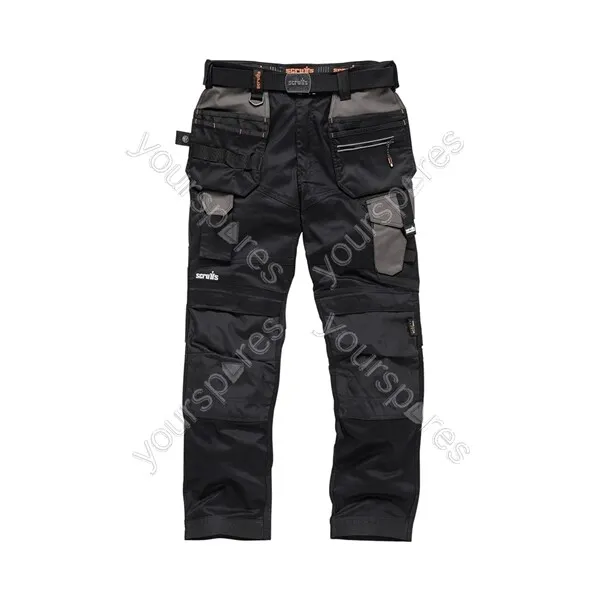 Scruffs Pro Flex Holster Trousers Black - 32S