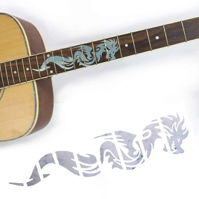 Guitar Fretboard Sticker Chinese Dragon For Acoustic Fret H. Electric Inlay I4 2