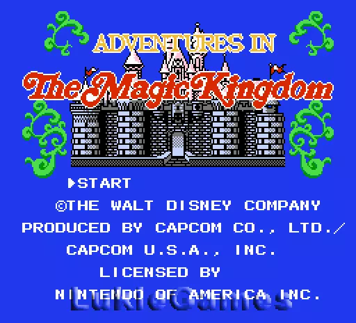 Disney Adventures In Magic Kingdom - NES Nintendo Game