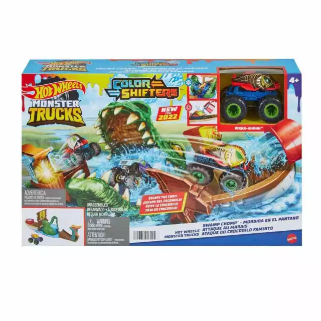 Hot Wheels Monster Trucks Color Shifters Swamp Chomp