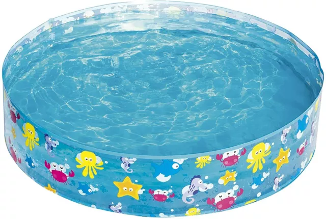 Bestway Childrens Kids Paddling Pool Rigid Swimming Garden Play Fill N Fun Pool