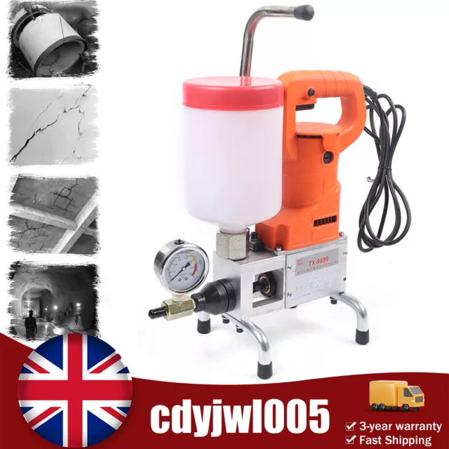 Electric High-Pressure Epoxy Injection Machine Grout Concrete Injection Pump NEW