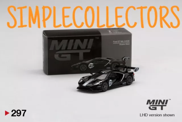 Mini GT Ford GT MK II #2 Shadow Black #297