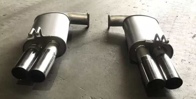 Holden Commodore Ve Sedan / Wagon V8 3" Rear Performance Mufflers With Twin Tips