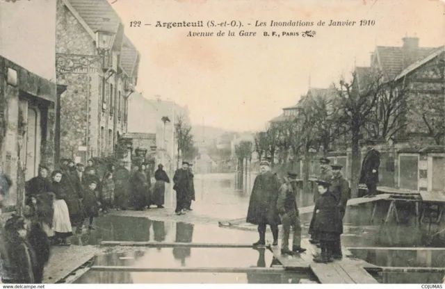 95 - ARGENTEUIL - S06246 - Les Inondations de Janvier 1910  Avenue de la Gare L1