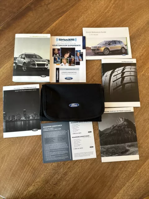 2014 Ford Escape Owners Manual Titanium Sel S Se Plus Trend Advance Sprt Awd Fwd