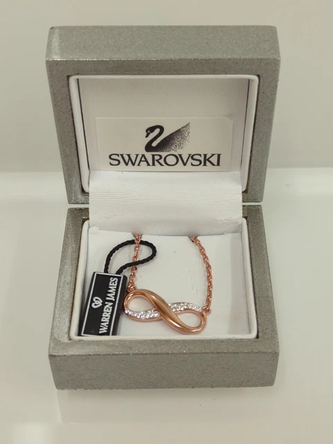 Swarovski Crystal Rose Gold Colour Costume Jewellery Necklace