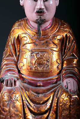 Art Asia Statue Of Dignitary Altar Buddhist Buddha 3