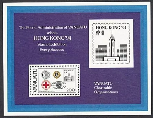 VANUATU 1994 Hong Kong exhibition - Miniature Sheet MNH