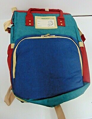 Diaper Bag Backpack Large Capacity  Baby Travel Multi Colorful