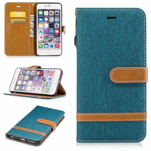 Hülle für Apple iPhone 6 / 6s Schutz Handy Case Cover Tasche Wallet Etui Bumper