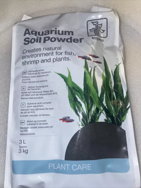 Planted Aquarium Soil Tropica Fish Tank Plant Growth Substrate 2-3mm Grain 3L